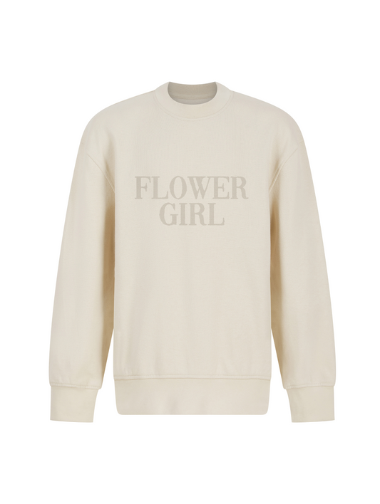 Maid Bridal UK Kids Flower Girl Sweatshirt - Big Ones stone