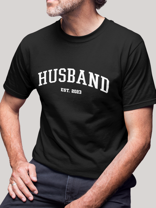 Varsity Husband T-Shirt - maidbridal