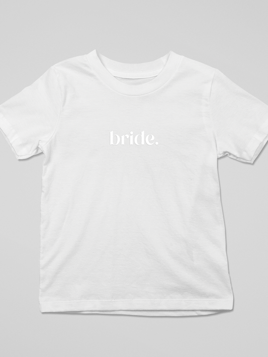 Maid Bridal 3D Hen Party T-Shirt in White bride