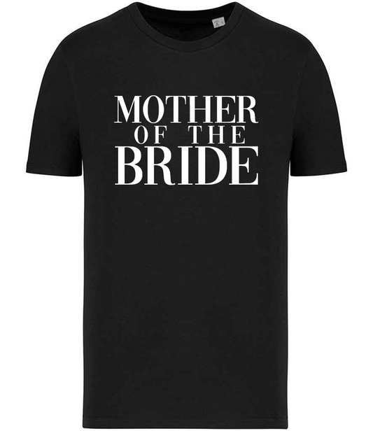 Signature Mother of the Bride Printed T-Shirt in Black/White Maid Bridal UK