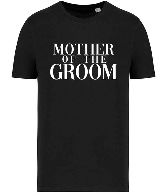 Signature Mother of the Groom Printed T-Shirt in Black/White Maid Bridal UK