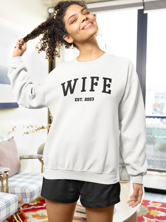 Varsity Wife Sweatshirt - maidbridal