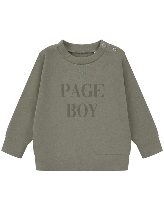 Kids Page Boy Sweatshirt - Little Ones olive