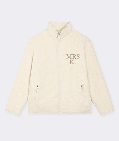 Bold Personalised Mrs. Initial Sherpa Jacket - maidbridal