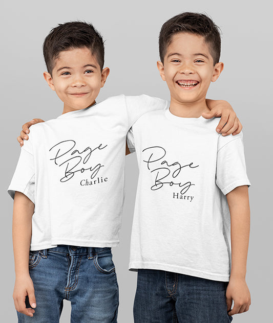 Personalised Page Boy T-shirt - maidbridal