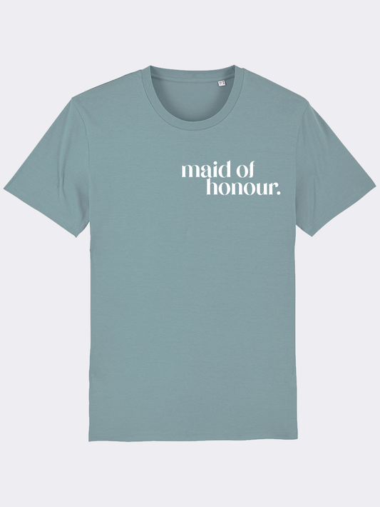 Maid Of Honour Puff Print T-shirt - maidbridal